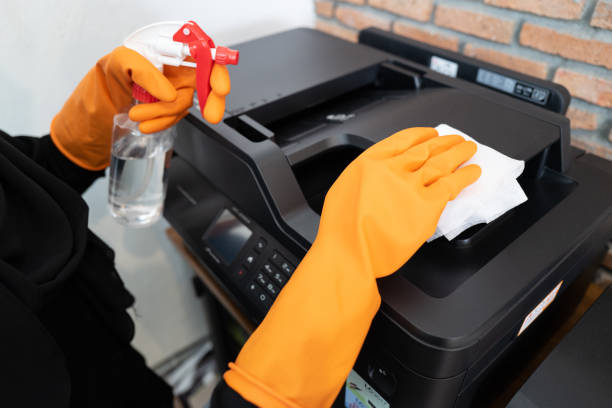 disinfecting printer - cleaning printer